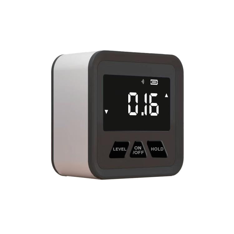 Magnetic Digital Inclinometer 360-Degree Angle Finder With Auto-Flip Display - Black