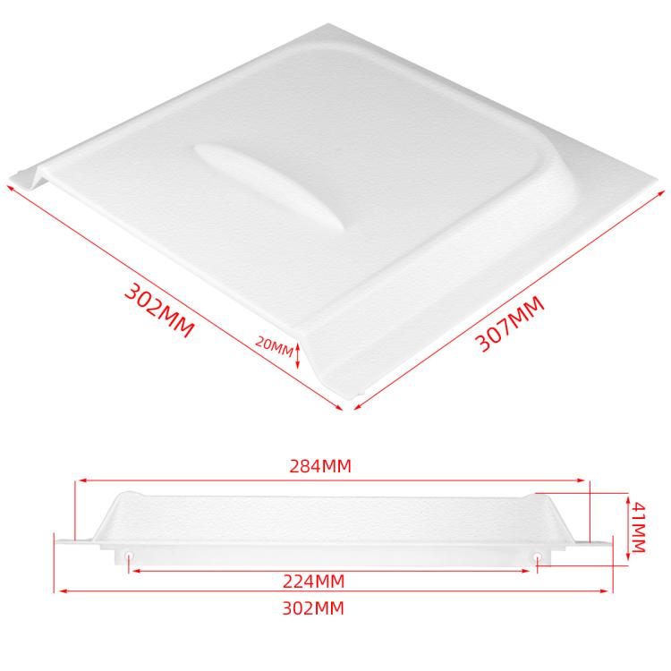 RV Door Lock UV-resistant Panel Protection Cover Kit, Color: White
