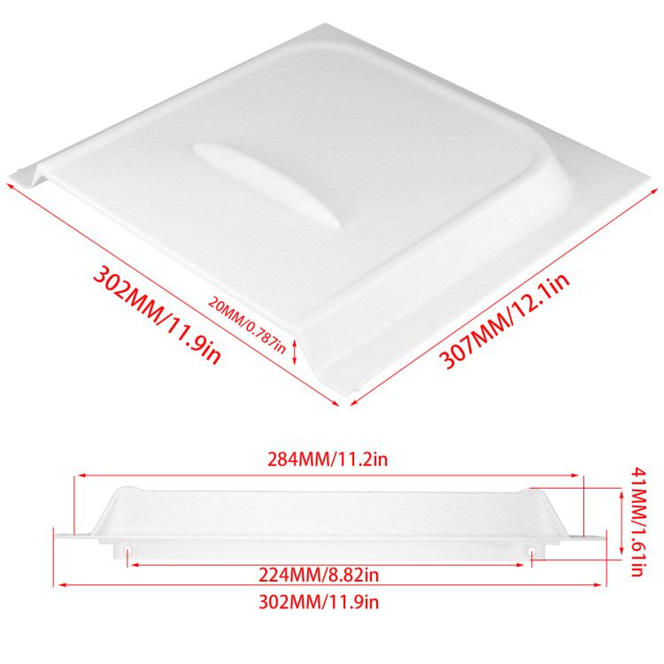 RV Door Lock UV-resistant Panel Protection Cover Kit, Color: White + Screen Door Lock Right