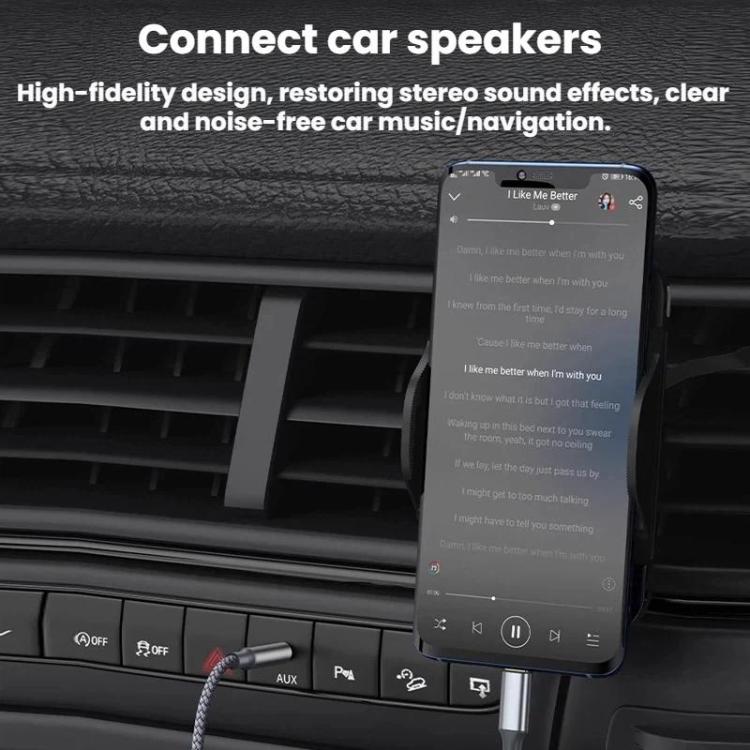 3 In 1 3.5mm Audio Cable Speaker Adapter, Length: 1.3m