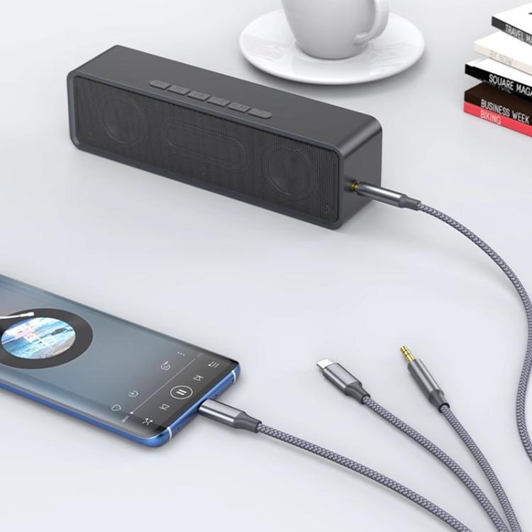3 In 1 3.5mm Audio Cable Speaker Adapter, Length: 2m