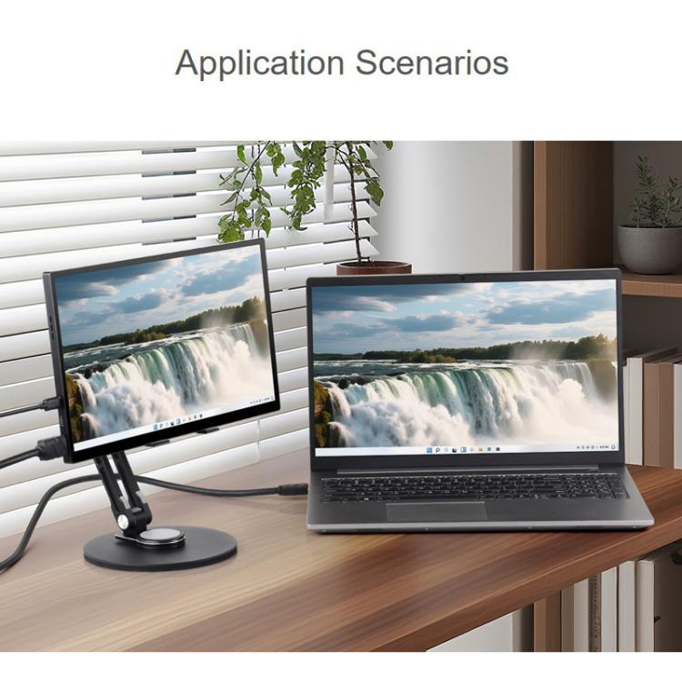 WAVESHARE Portable Monitor Adjustable Stand, Compatible with 4-18.5 inch Monitors