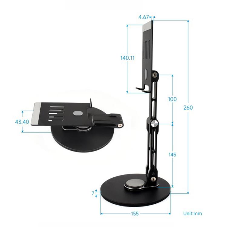 WAVESHARE Portable Monitor Adjustable Stand, Compatible with 4-18.5 inch Monitors
