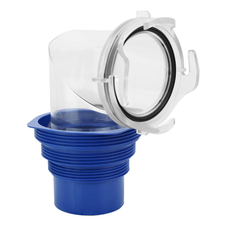 RV Sewage Drain Pipe 90-degree Flexible Hose Adapter - Blue
