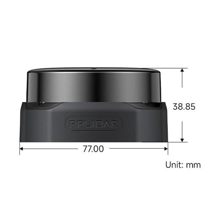 WAVESHARE RPLIDAR High-Performance Compact-size DTOF Lidar, Support UART Port / Ethernet Port Communication Modes, Spec: S2E