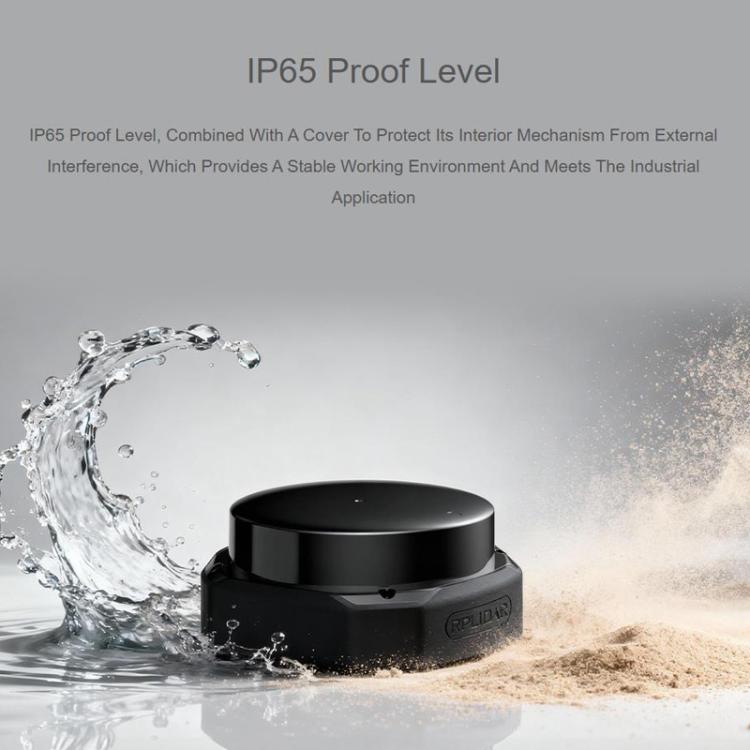 WAVESHARE RPLIDAR High-Performance Compact-size DTOF Lidar, Support UART Port / Ethernet Port Communication Modes, Spec: S2P