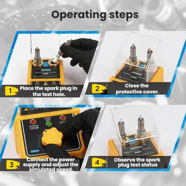 AUTOOL Automotive Dual-Hole Spark Plug Tester Ignition System Diagnostic Tool