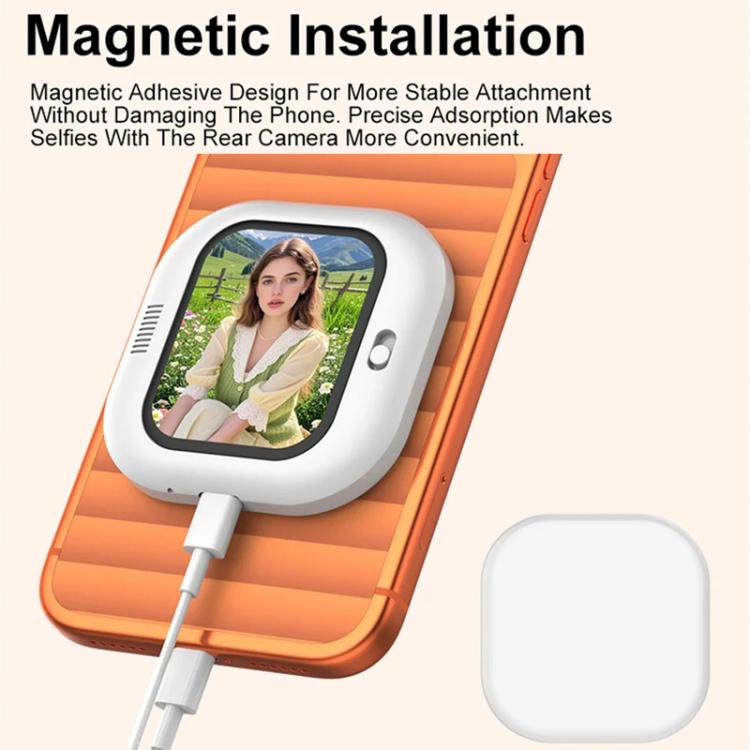 X3 Wired Smartphone Selfie Mirror Magnetic Rear Mounted Selfie Display
