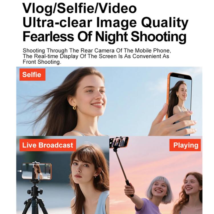 X3 Wired Smartphone Selfie Mirror Magnetic Rear Mounted Selfie Display