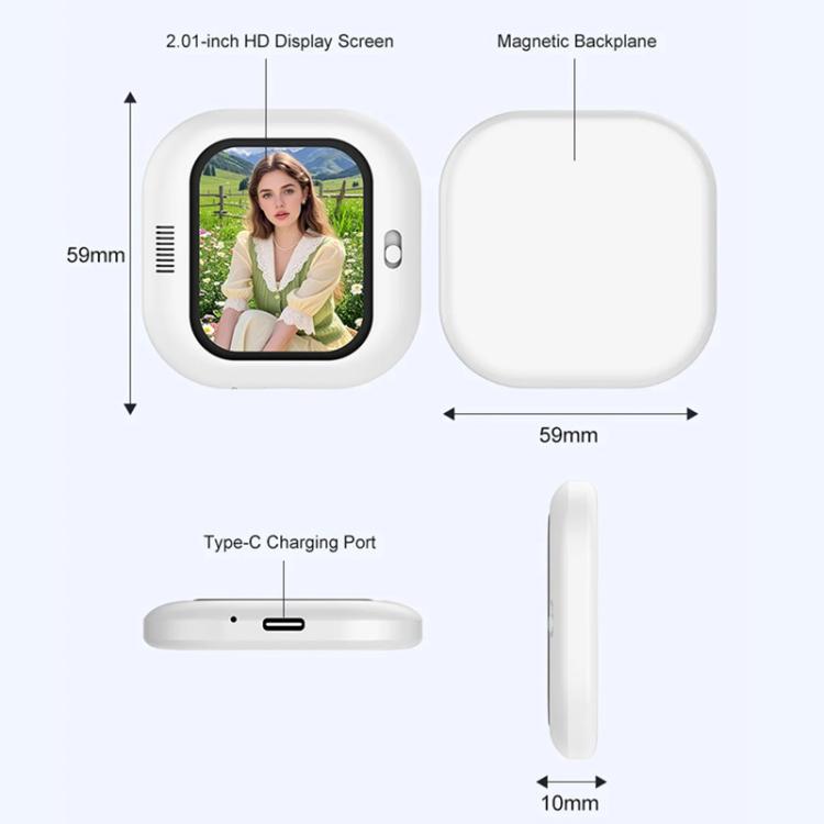 X3 Wired Smartphone Selfie Mirror Magnetic Rear Mounted Selfie Display