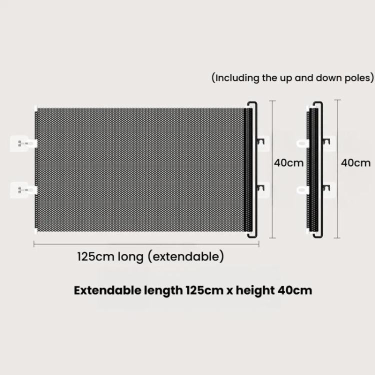 Anti-Jump Retractable Pet Gate Pet Barrier Anti-Escape Door Panel For Cats, Size: 40 x 125cm
