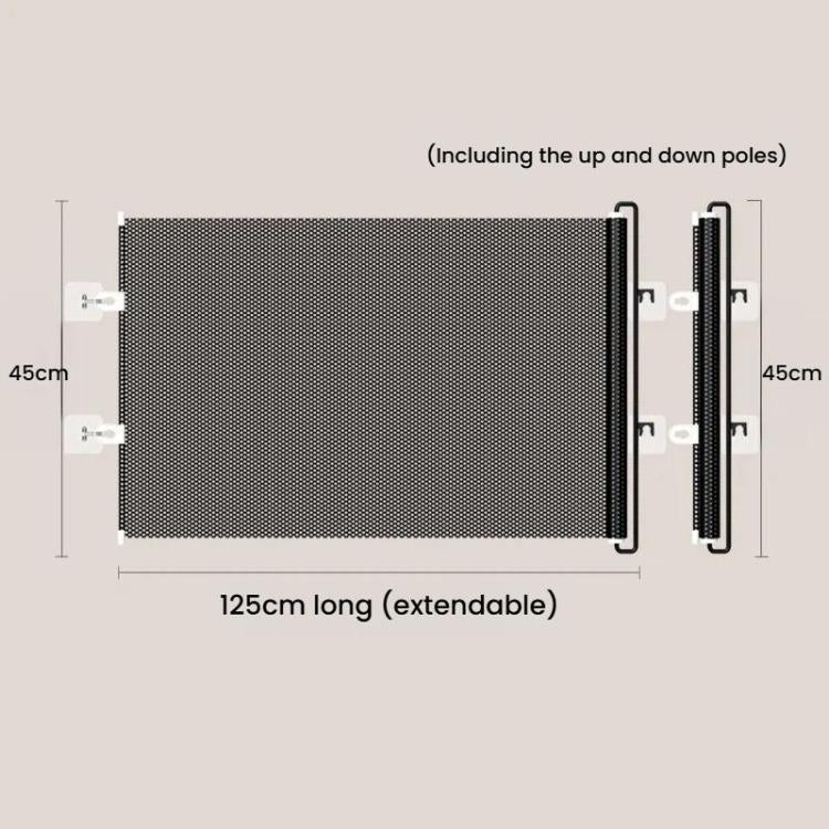 Anti-Jump Retractable Pet Gate Pet Barrier Anti-Escape Door Panel For Cats, Size: 45 x 125cm
