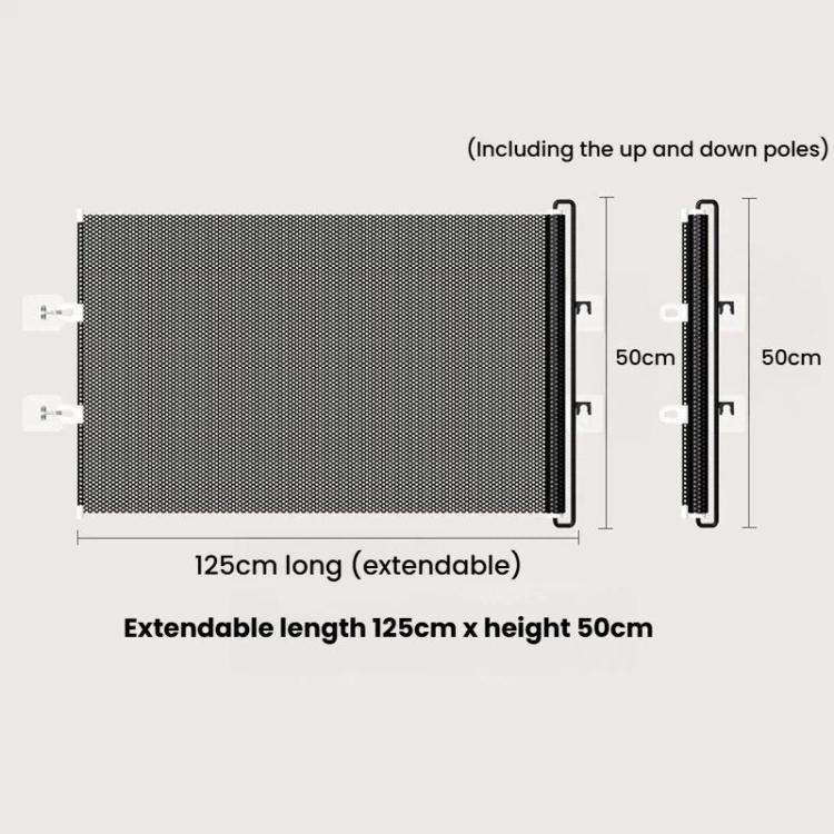 Anti-Jump Retractable Pet Gate Pet Barrier Anti-Escape Door Panel For Cats, Size: 50 x 125cm