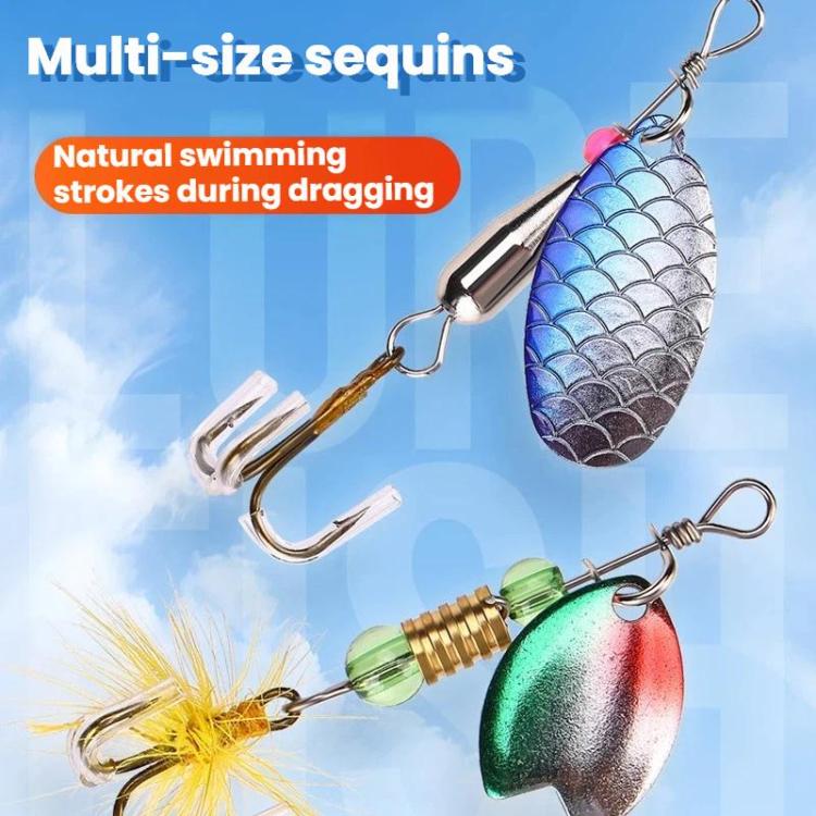 24pcs /Box Lure Triple-Hook Flashbait Fishing Tackle - B Style