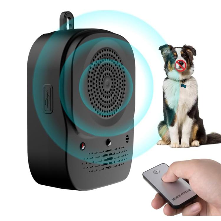 Outdoor Ultrasonic Automatic Detection Dog Training and Barking Stopper - Black
