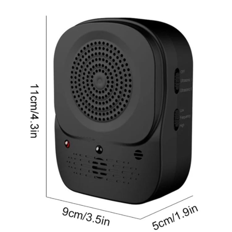 Outdoor Ultrasonic Automatic Detection Dog Training and Barking Stopper - Black