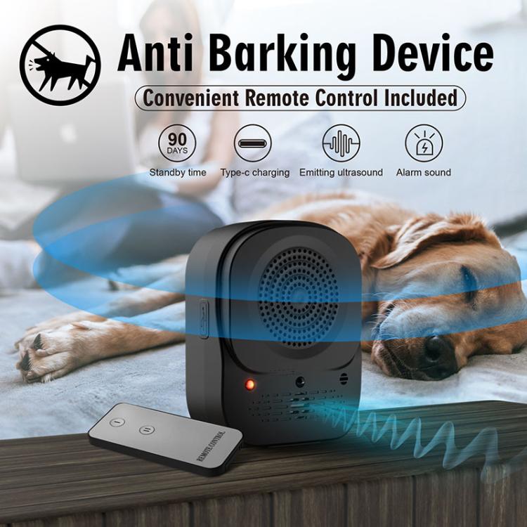 Outdoor Ultrasonic Automatic Detection Dog Training and Barking Stopper - Black