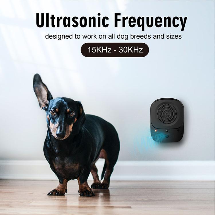 Outdoor Ultrasonic Automatic Detection Dog Training and Barking Stopper - Black