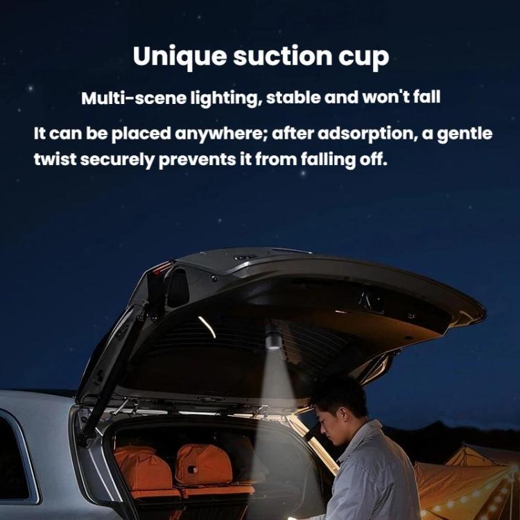 BEN.JACK BAL251102A Multi-Color Adjustable Magnetic Car Reading Light Multifunctional Detachable Roof Light - Grey
