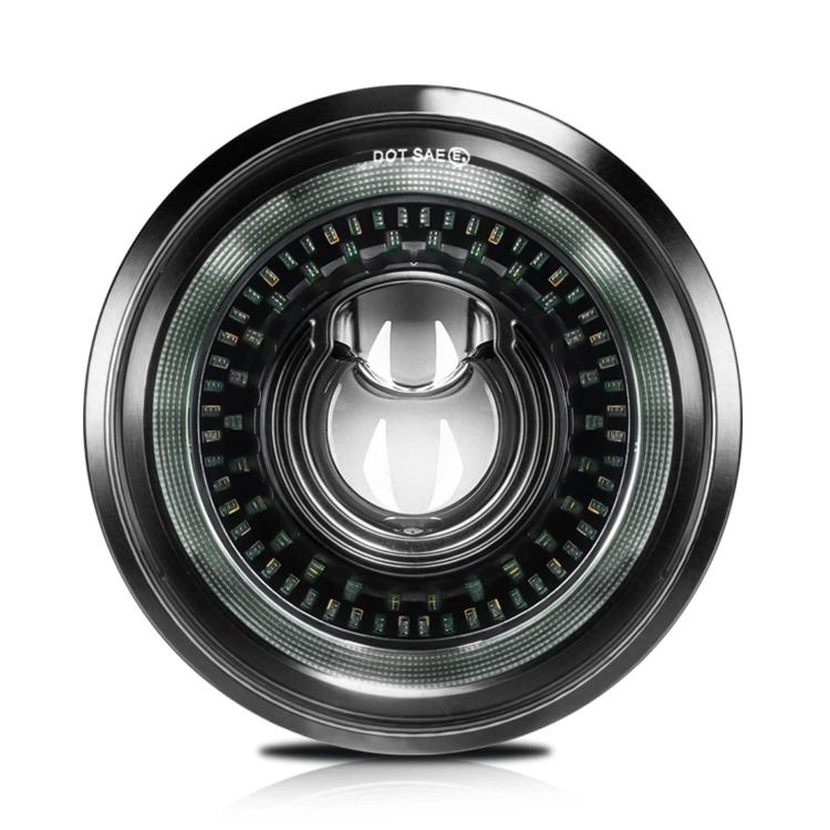 5.75-Inch High-Power Motorcycle Starry Sky Flowing Aperture Cut-Line Headlight - R25