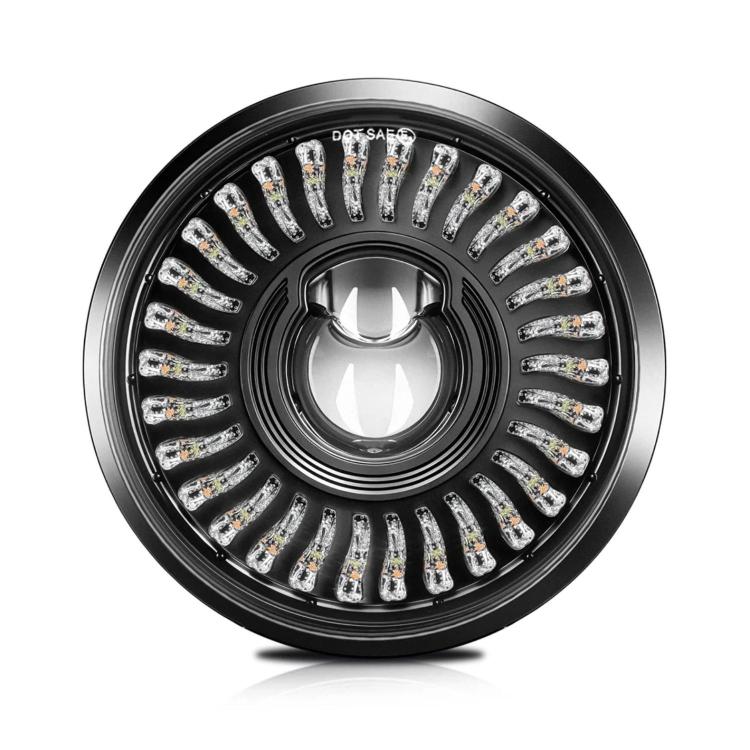 5.75-Inch High-Power Motorcycle Headlight With Flowing Light And Cut-Line Halo - R26