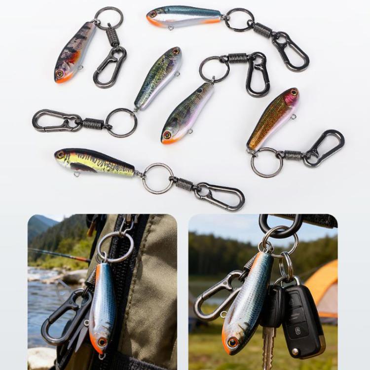 Fish-shaped Key Chain Keyring Alloy Lure Style Keyring, Style: No. 3