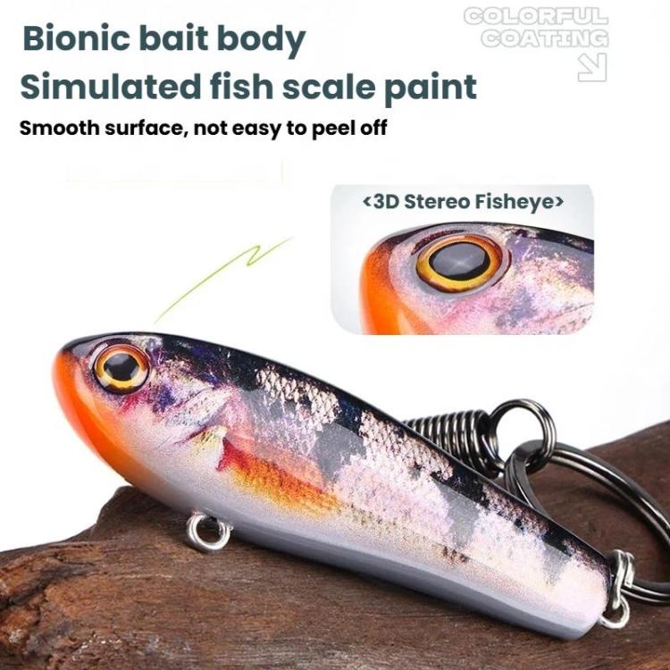 Fish-shaped Key Chain Keyring Alloy Lure Style Keyring, Style: No. 3
