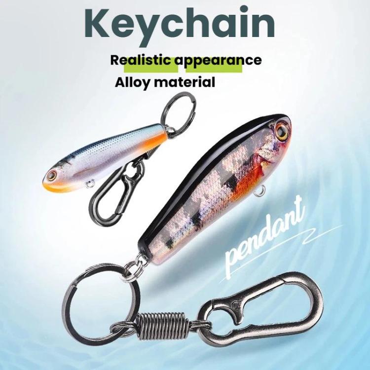 Fish-shaped Key Chain Keyring Alloy Lure Style Keyring, Style: No. 3