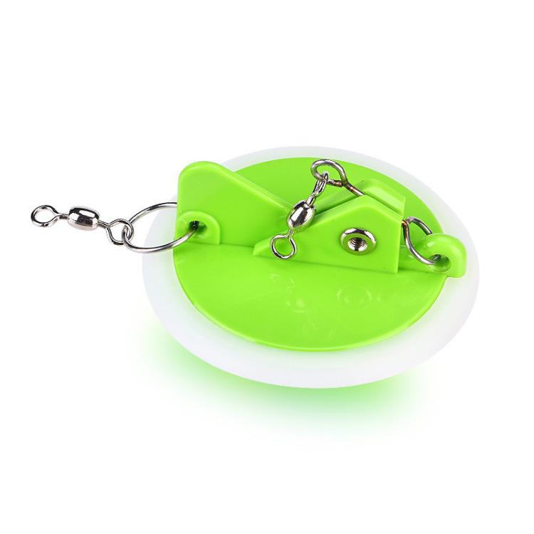 Trolling Disc ABS Luminous Connector Fishing Gear Boat Fishing Saltwater Fishing Accessories, Color: Small Green