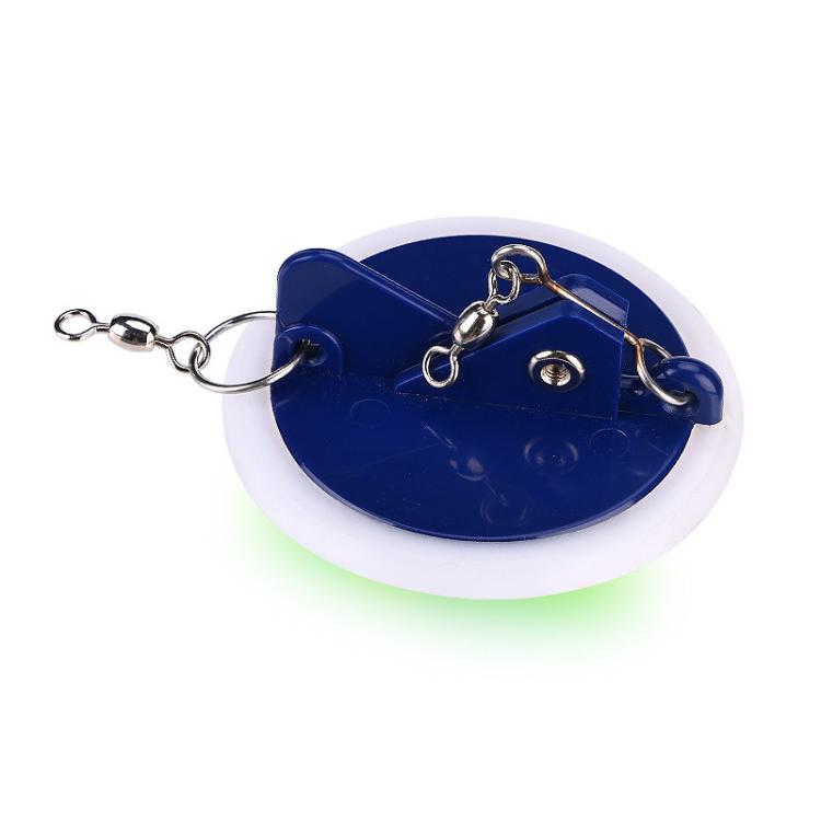 Trolling Disc ABS Luminous Connector Fishing Gear Boat Fishing Saltwater Fishing Accessories, Color: Small Dark Blue