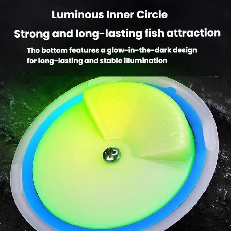 Trolling Disc ABS Luminous Connector Fishing Gear Boat Fishing Saltwater Fishing Accessories, Color: Small Dark Blue