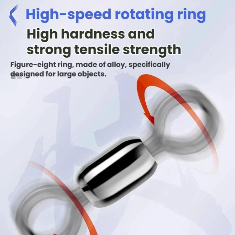 Trolling Disc ABS Luminous Connector Fishing Gear Boat Fishing Saltwater Fishing Accessories, Color: Small Dark Blue