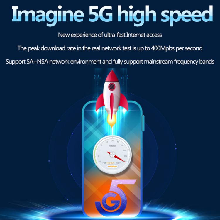5G CPE Wi-Fi 6 Wireless SIM Card Router Dual-Mode NSA/SA High-Speed Gigabit Single-Port LTE Router, EU Plug - Asia-Pacific Version