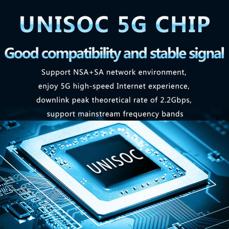 5G CPE Wi-Fi 6 Wireless SIM Card Router Dual-Mode NSA/SA High-Speed Gigabit Single-Port LTE Router, EU Plug - Asia-Pacific Version