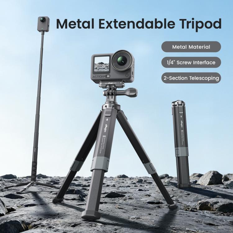 aMagisn Metal Extendable Tripod Stand for Sports Cameras, Mirrorless Cameras & Smartphones - AM38
