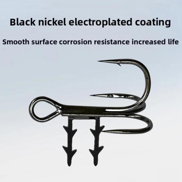 2pcs 36H-S Soft Lure Treble Hooks With Bait Holder Spikes Swimbait T-Trebles Claw Stinger Hooks, Spec: No. 2/0