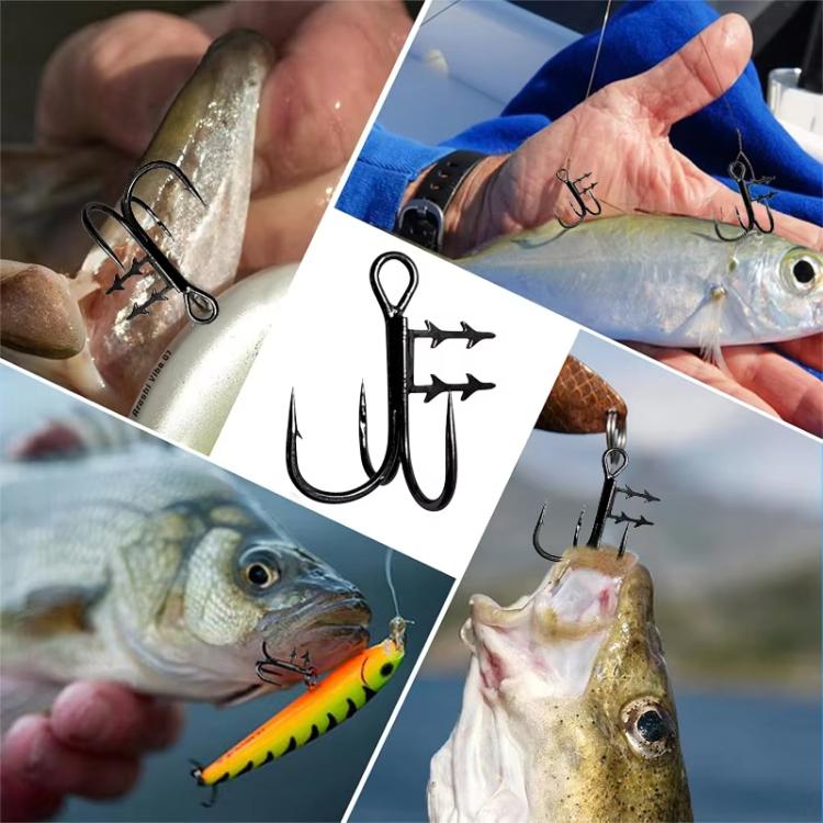 2pcs 36H-S Soft Lure Treble Hooks With Bait Holder Spikes Swimbait T-Trebles Claw Stinger Hooks, Spec: No. 2/0