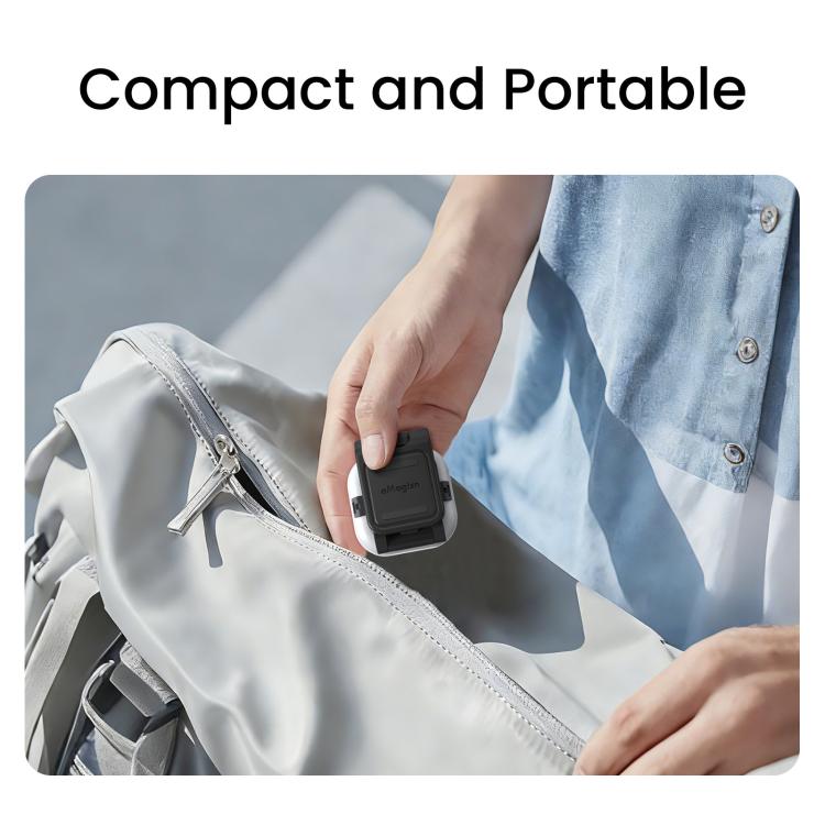 For Insta360 GO Ultra Magnetic Easy Clip AMagisn Mount 180-Degree Adjustable Angle For Flexible POV Shooting - Black
