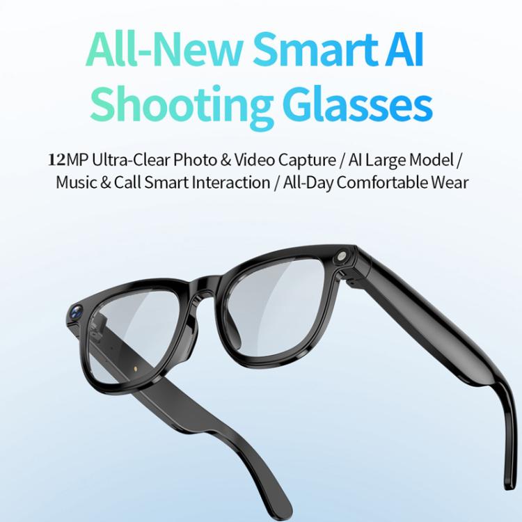JS01 Pro Smart Glasses Support 12MP Camera, AI Translation, Human Detection, Video & Audio Recording
