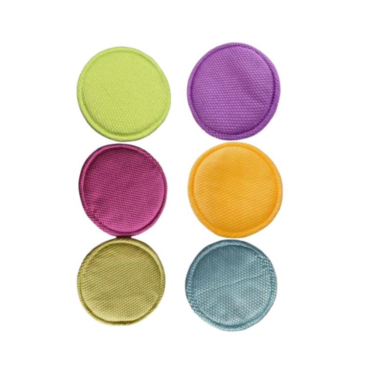 3pcs /Pack Universal 13cm Round Robot Vacuum Mop Pad Waffle Weave Replacement For Roborock P10/P10 Pro/P20, Dreame S10/S20/X10/X20 Series & More Models - Random Color