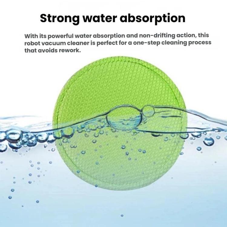 3pcs /Pack Universal 13cm Round Robot Vacuum Mop Pad Waffle Weave Replacement For Roborock P10/P10 Pro/P20, Dreame S10/S20/X10/X20 Series & More Models - Random Color