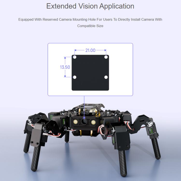 WAVESHARE Self-Balancing Controlled Bionic Hexapod Robot ESP32 Open Source - HexArth