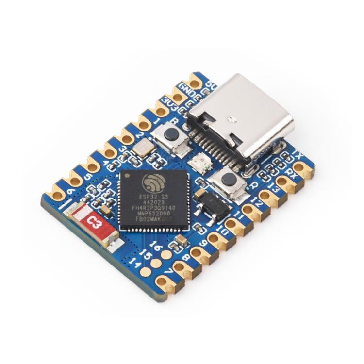 WAVESHARE 2.4GHz Wi-Fi Mini Development Board Based ESP32-S3 Dual-Core Processor, Specification: No Pin Header