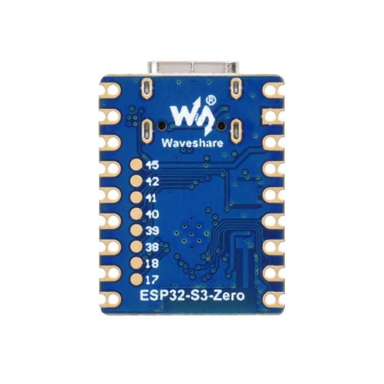 WAVESHARE 2.4GHz Wi-Fi Mini Development Board Based ESP32-S3 Dual-Core Processor, Specification: No Pin Header