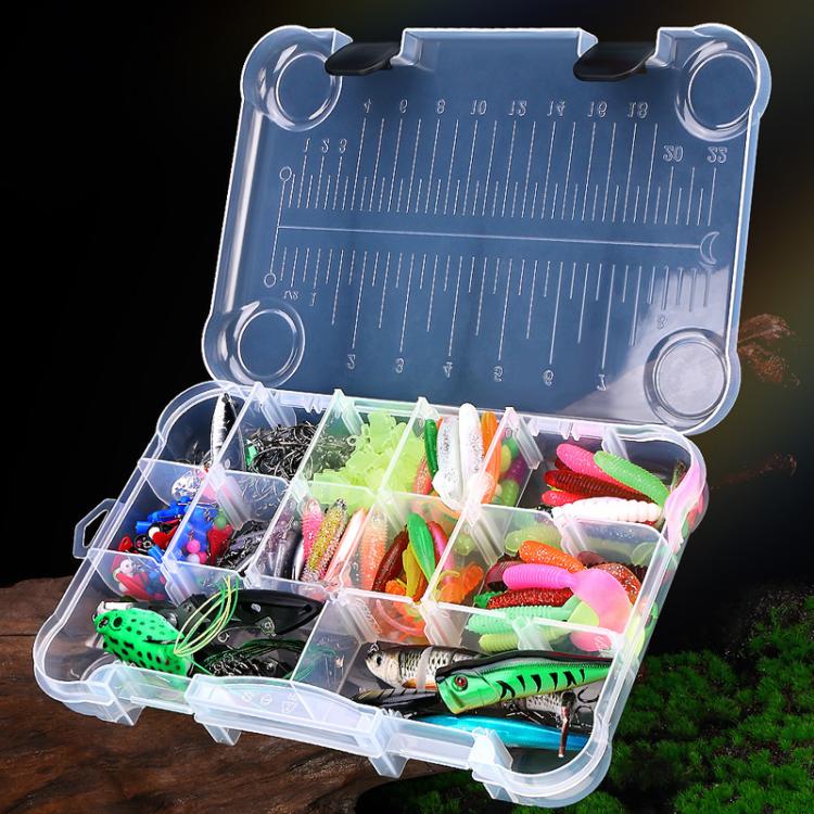 385pcs /Box Lure Set Multi-jointed Minnow Artificial Lure Crankbait Hook Fishing Tackle Tools