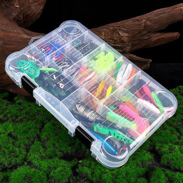 385pcs /Box Lure Set Multi-jointed Minnow Artificial Lure Crankbait Hook Fishing Tackle Tools