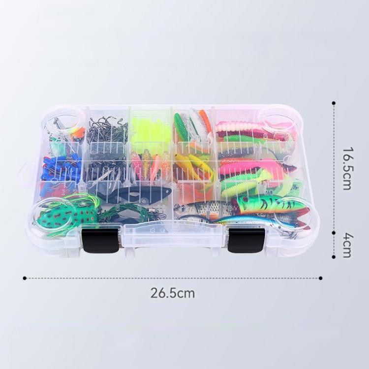385pcs /Box Lure Set Multi-jointed Minnow Artificial Lure Crankbait Hook Fishing Tackle Tools