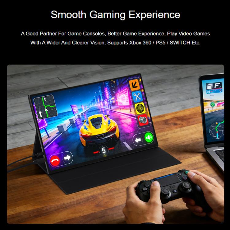 WAVESHARE 16-Inch 4K Portable Touchscreen IPS Panel With Magnetic Protective Case - 3840x2400