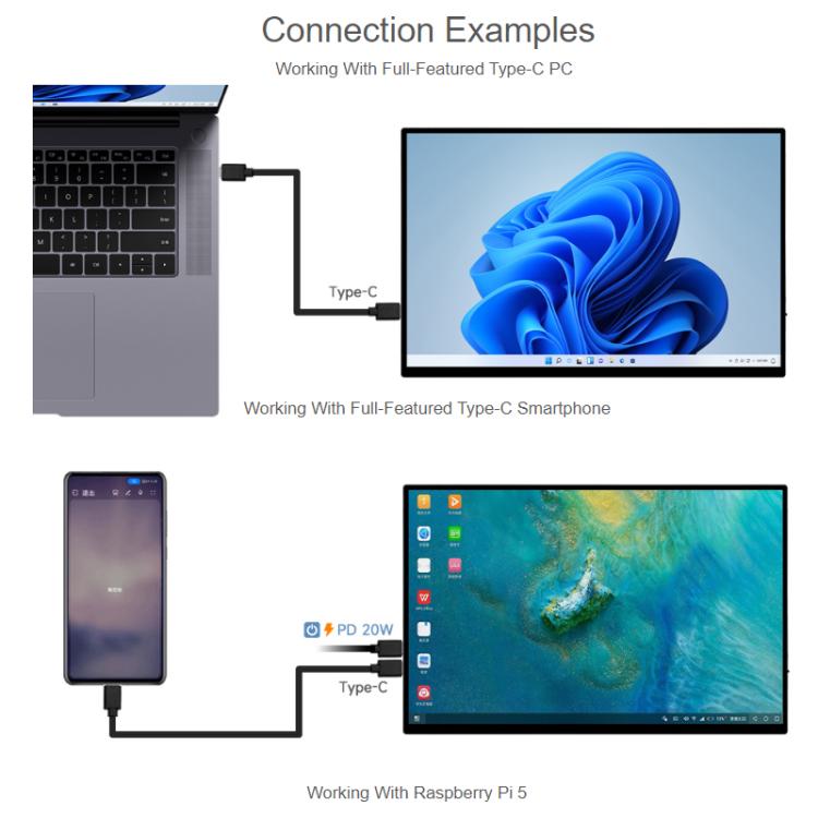 WAVESHARE 16-Inch 4K Portable Touchscreen IPS Panel With Magnetic Protective Case - 3840x2400