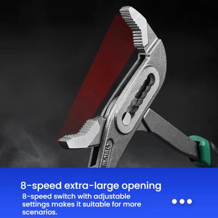 12-inch Multi-Function Water Pump Pliers 8-Position Adjustable Jaw For Secure Grip Slip-Joint Pliers